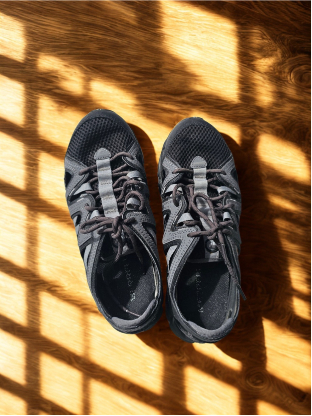 Merrell Hiking Trail Shoes Gray Black Mesh Lace Up Outdoor Walking Womens Size 7 - Picture 13 of 14